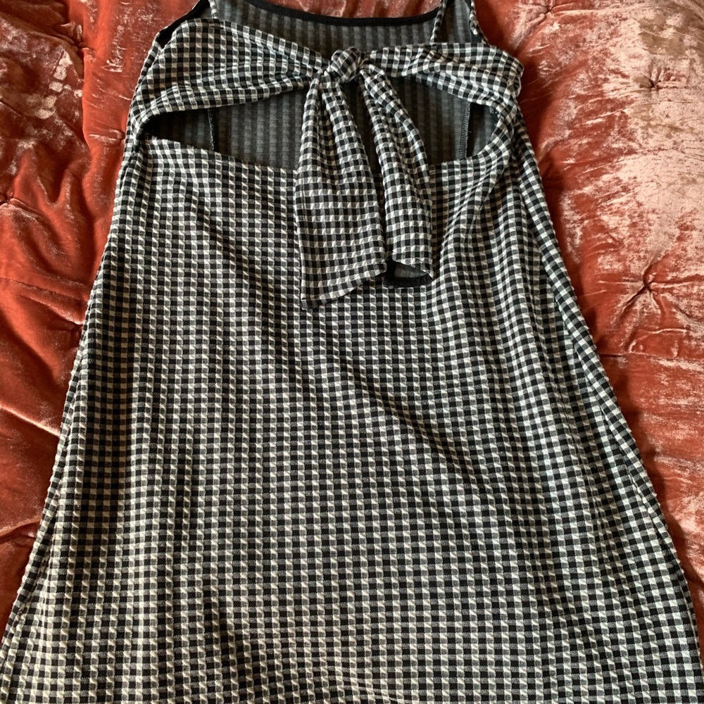 Nordstrom open back skater girls plaid dress